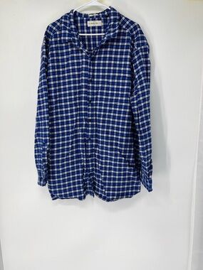 Hawker rye mens 3XL check button down flannel shirt